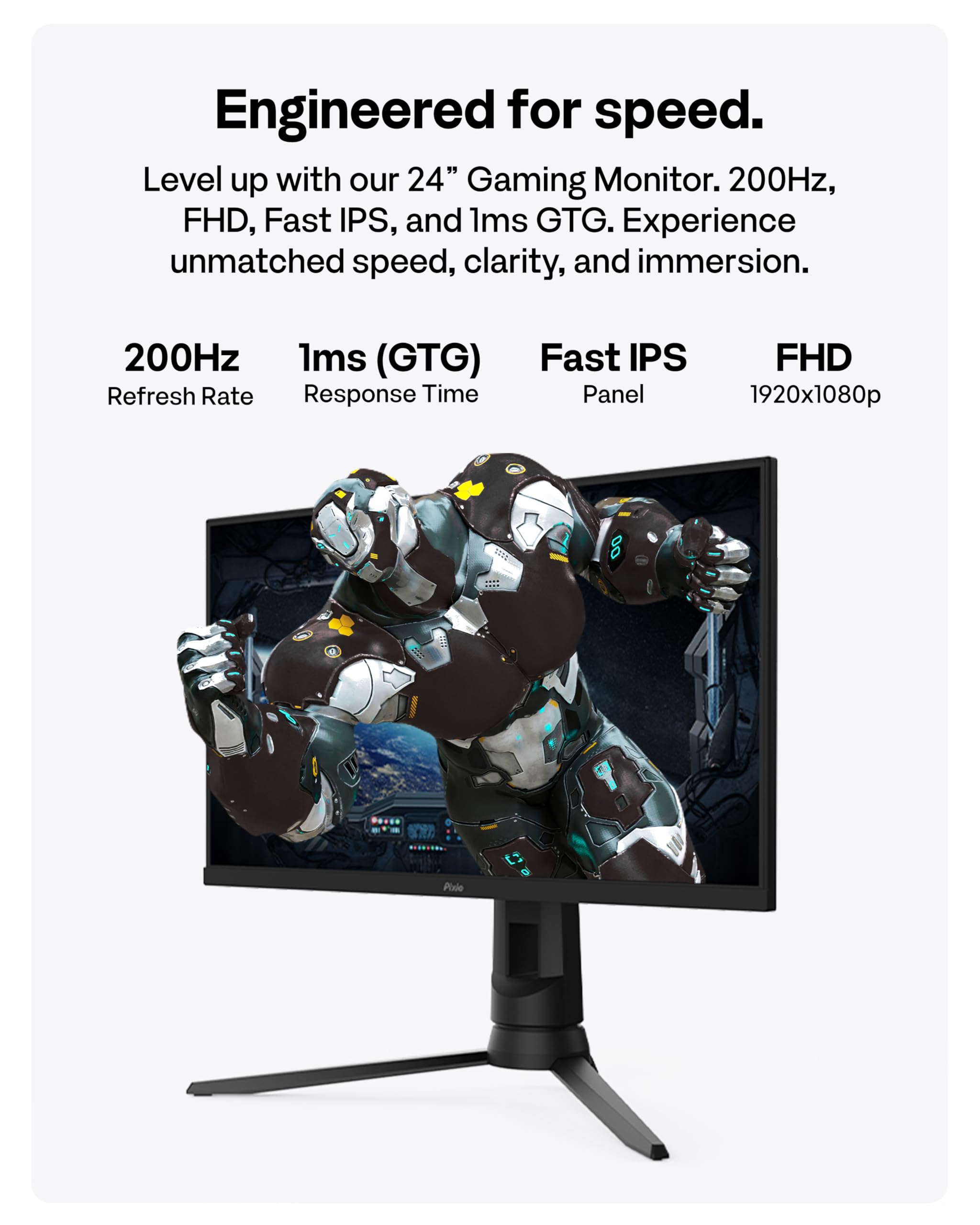 最終値下げ！Pixio PX248PRO 24インチ LEDモニタ Pixio PX248 Pro | 24 inch 1080p 165Hz 1ms IPS Gaming Monitor